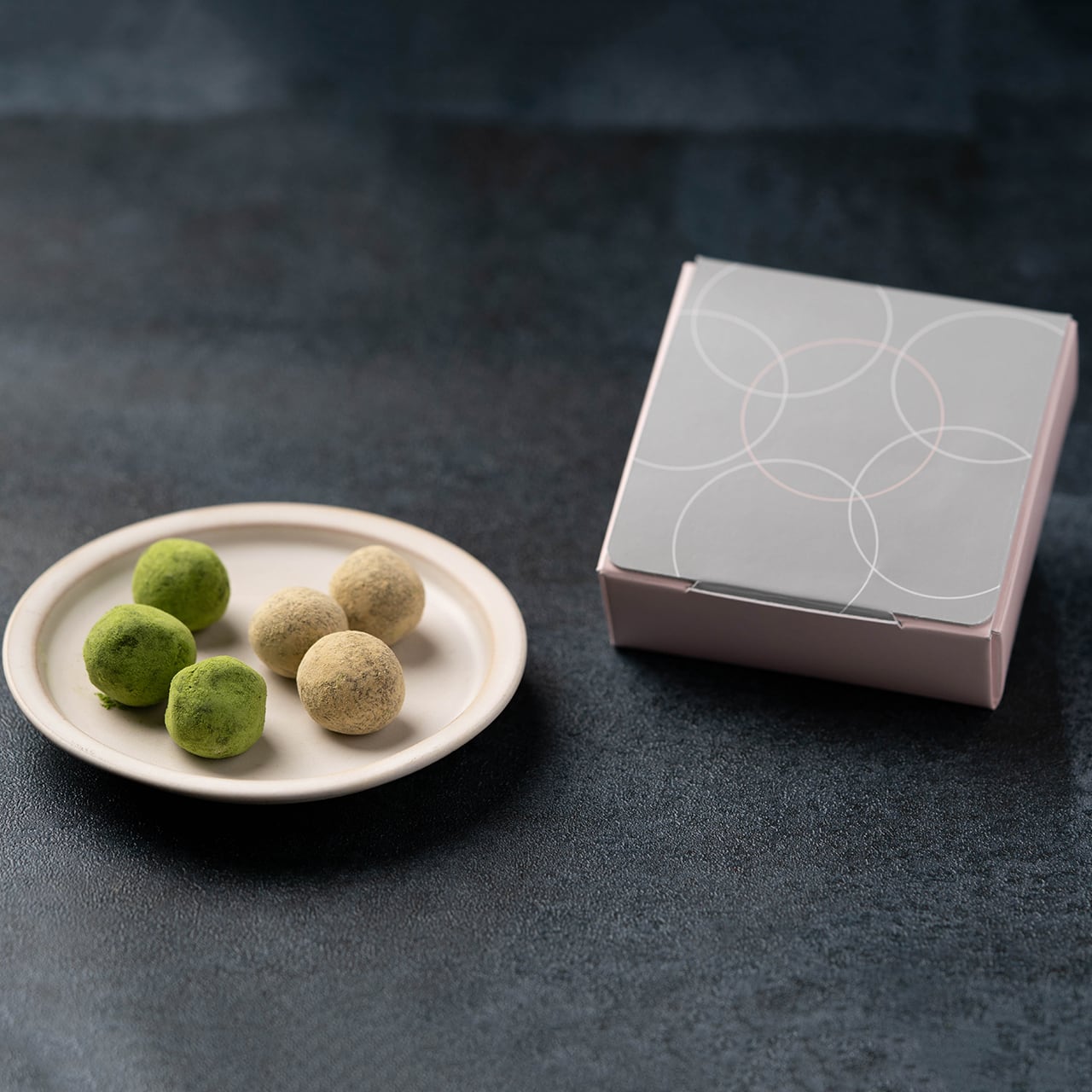 熟成トリュフ6粒入（抹茶・ほうじ茶）